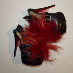 Christian Louboutin 2011 Splash Fur Sandals